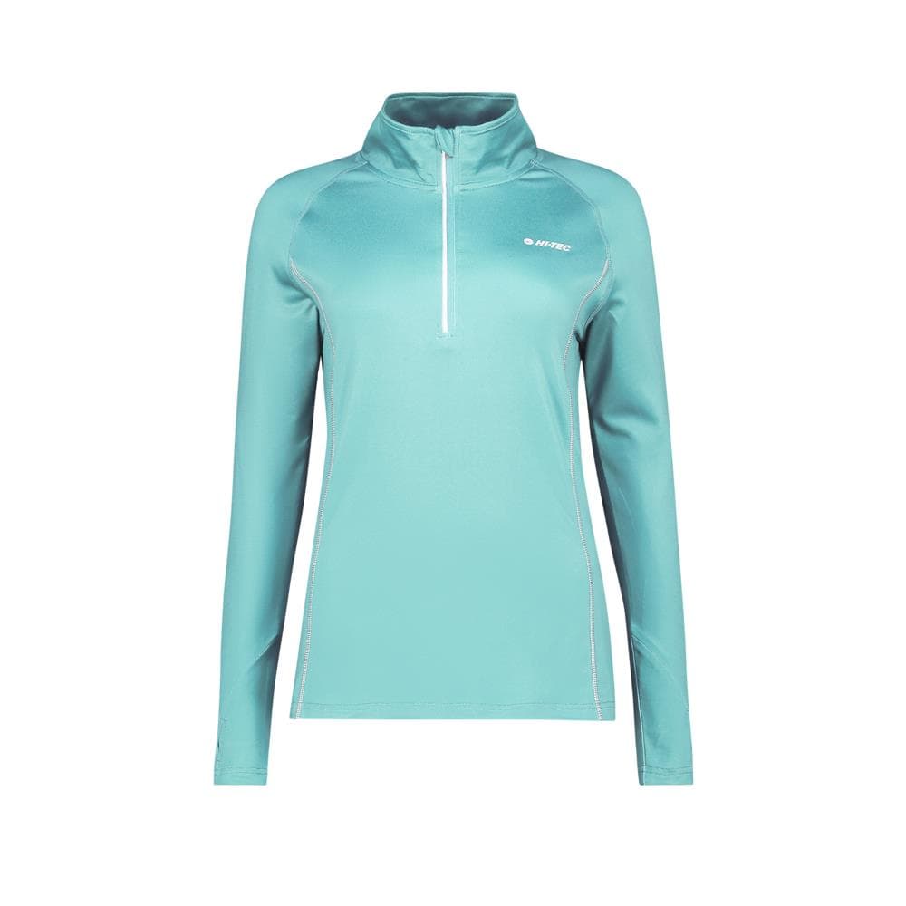 Hi-Tec Ladies Geo 1/4 Zip Top - Turquoise