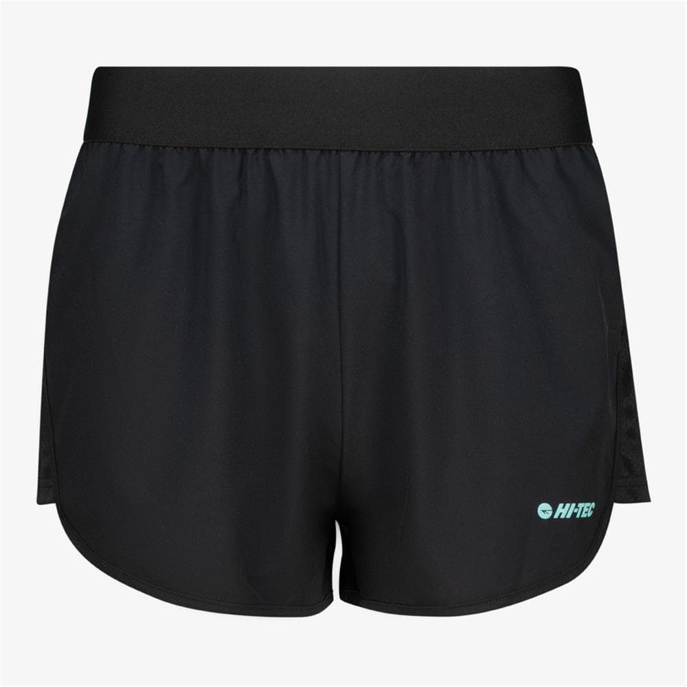 Hi-Tec Ladies LEO Track Short - Black/Turquoise