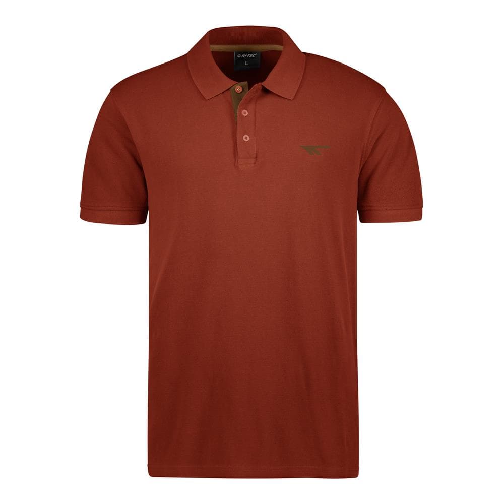 Hi-Tec Mens Pique Polo - Rooibos Tea