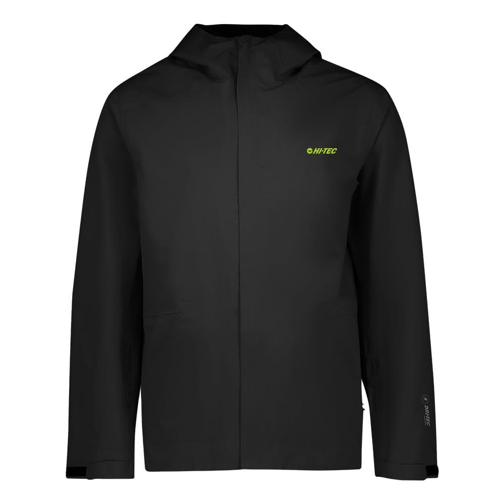 Hi-Tec Mens Storm Jacket - Black/Acid lime