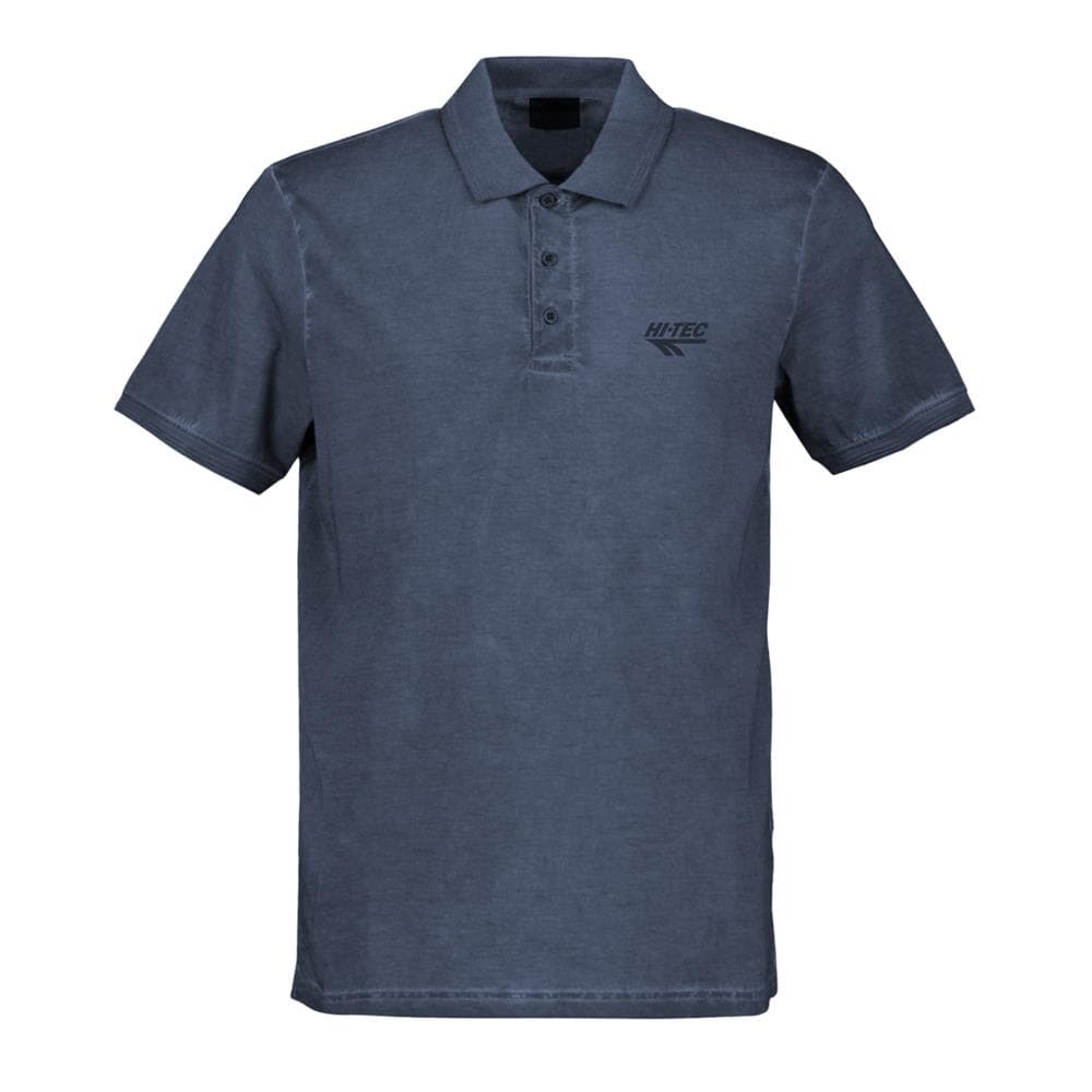 Mens Garment Dyed Pique Polo - Vintage Indigo