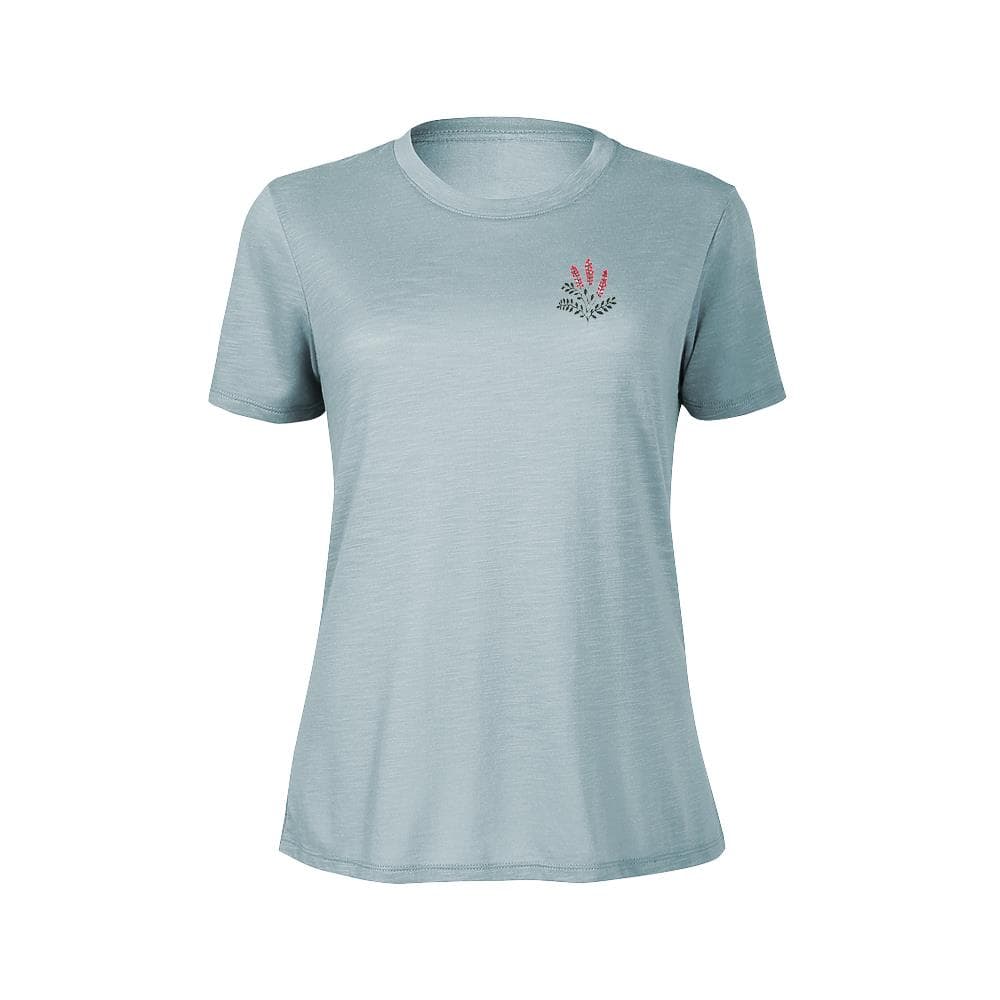 Ladies Aloe Textured Tee - Slate
