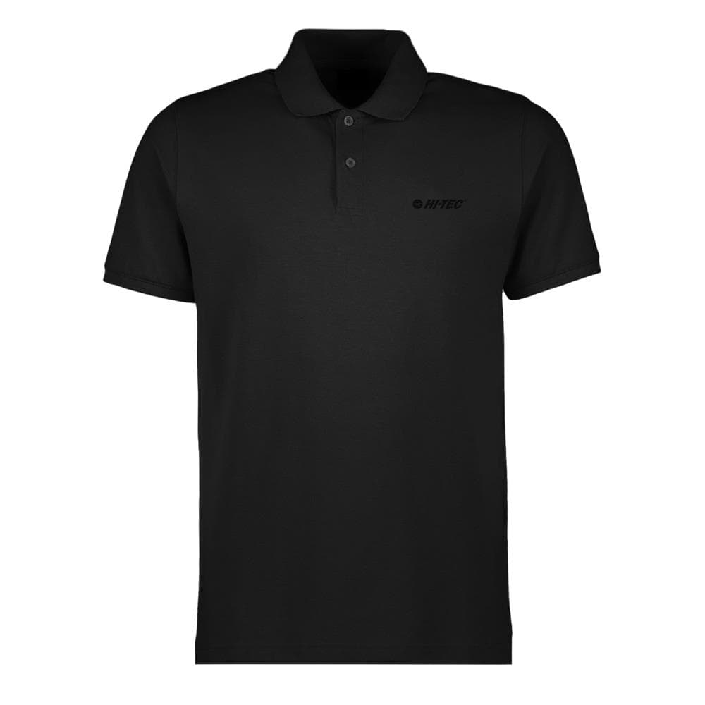 Mens Cotton Single Jersey Polo - Black