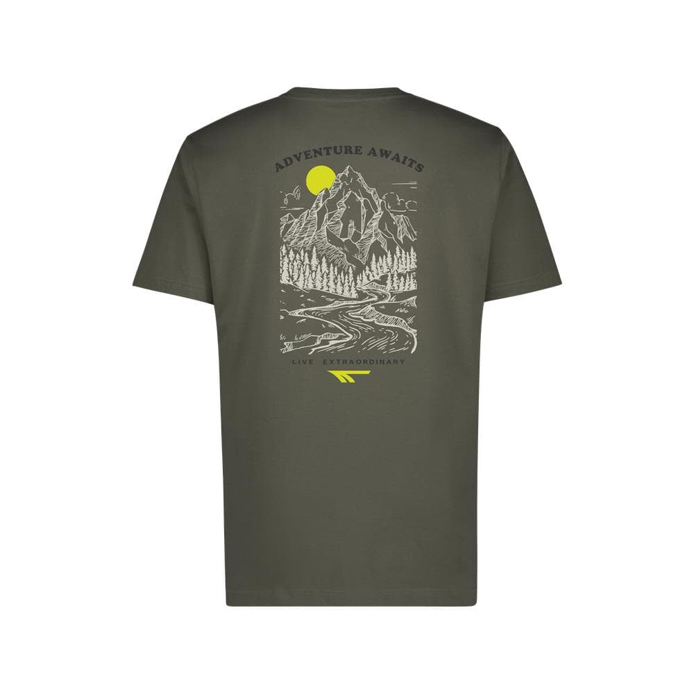 Mens Live Extraordinary Tee - Dusty Olive