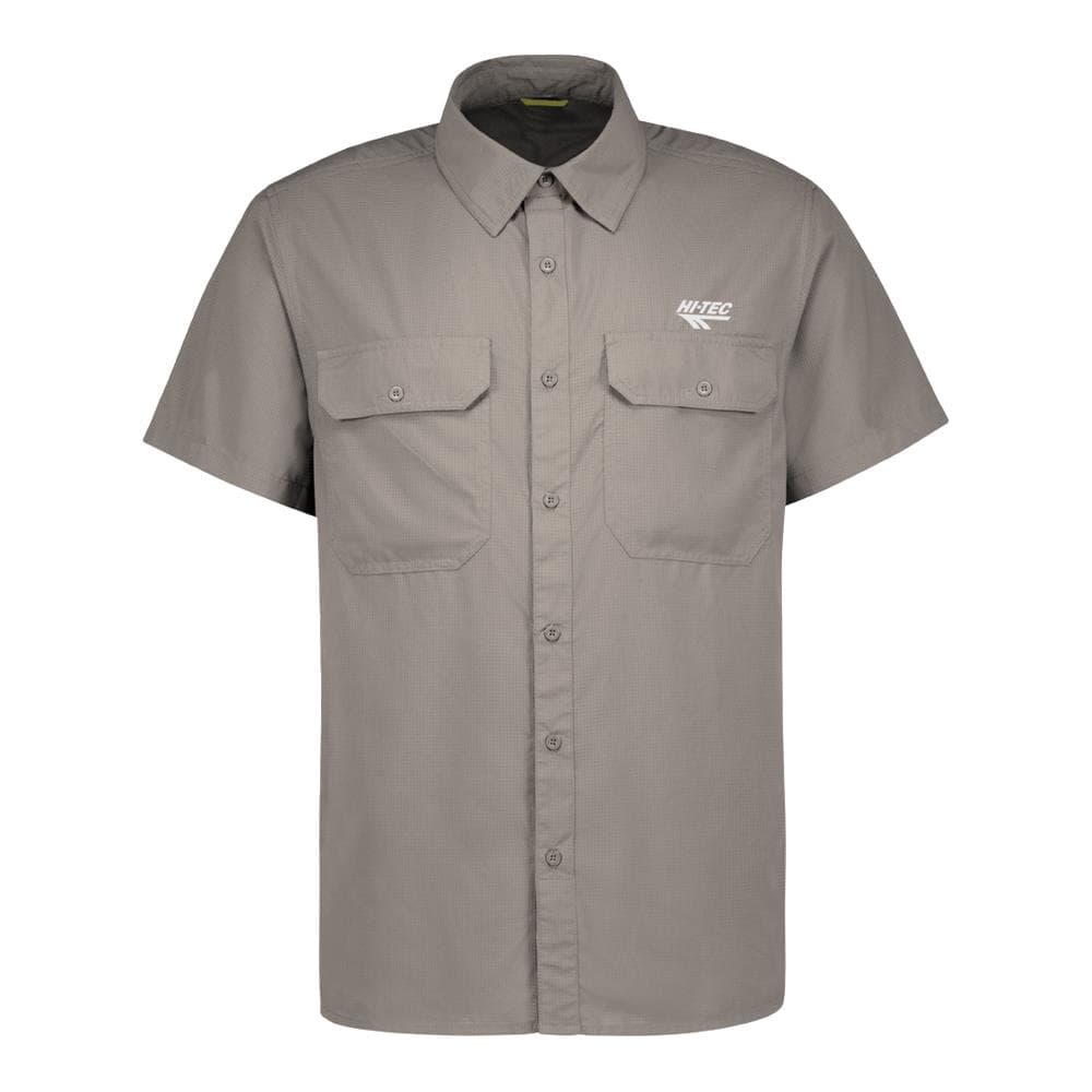 Hi-Tec Mens Bush Short Sleeve Shirt - Crushed Rock
