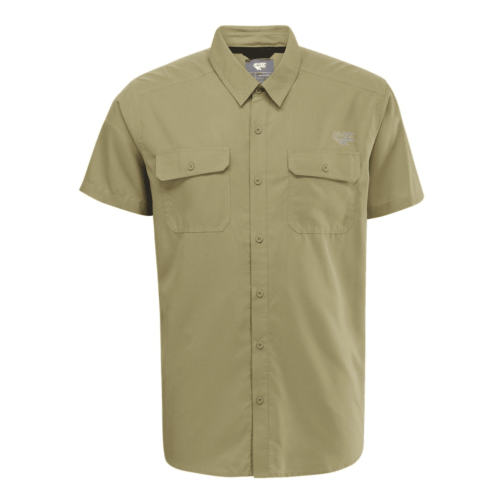Hi-Tec Mens Bush Short Sleeve Shirt - Cedar