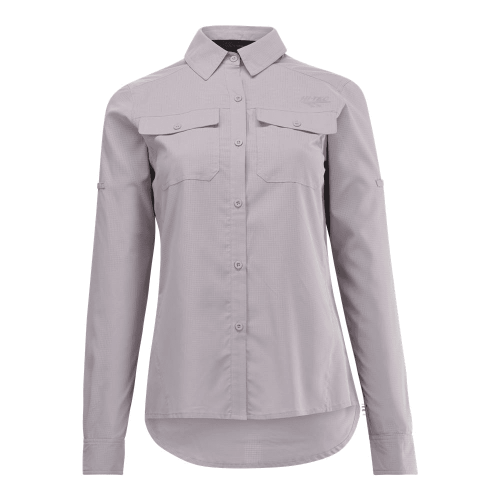 Ladies Bush Long Sleeve Shirt - Gull Grey