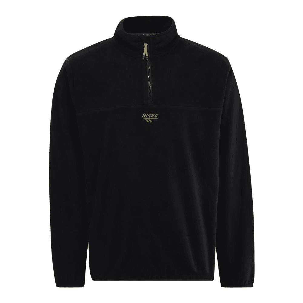 Hi-Tec Mens Core 1/4 Zip Fleece - Black