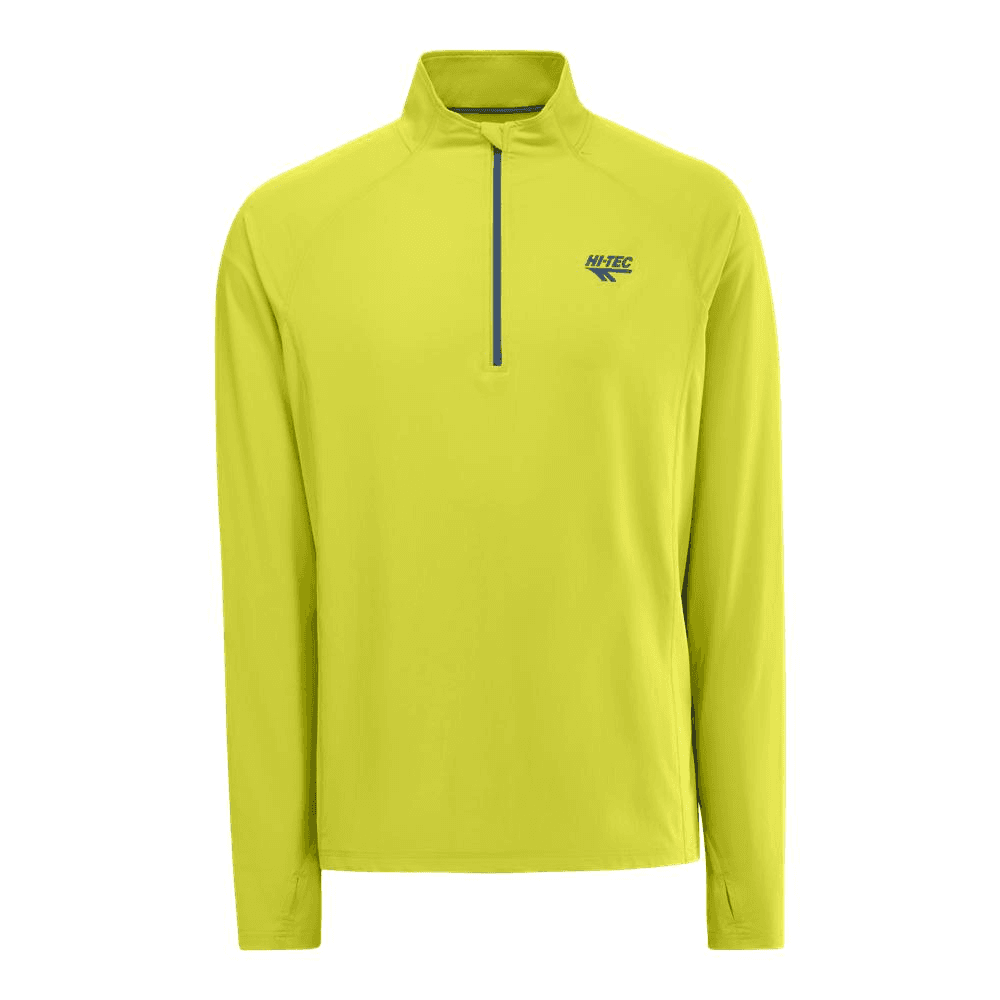 Hi-Tec Mens GEO 1/4 Zip Top - Citronelle