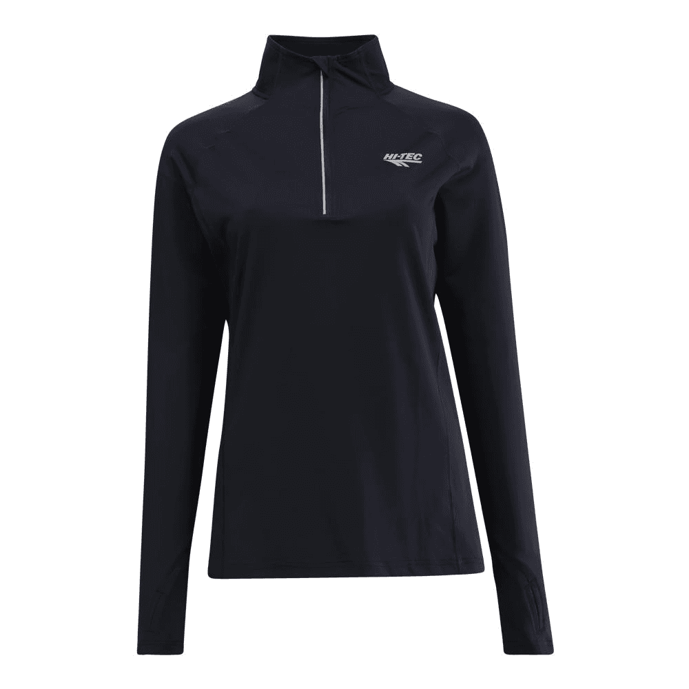 Hi-Tec Ladies LEO 1/4 Zip Top - Black