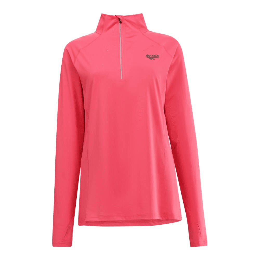 Hi-Tec Ladies LEO 1/4 Zip Top - Rouge Red