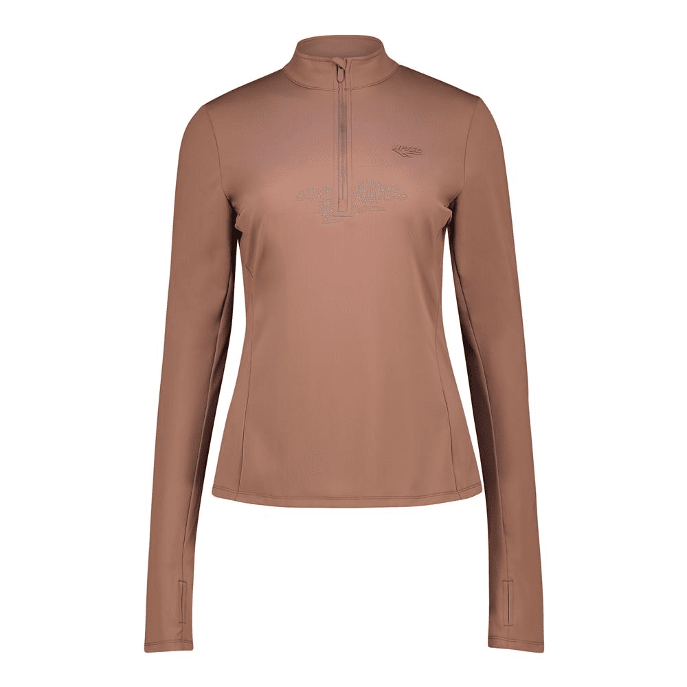 Ladies Active Quarter Zip - Cappuccino