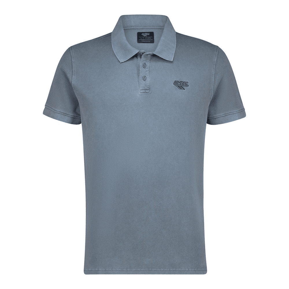 Mens Stonewash Pique Polo - Orion Blue
