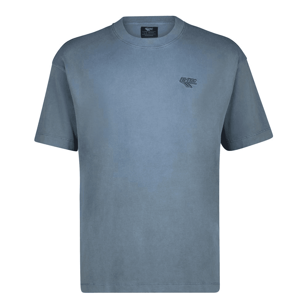 Hi-Tec Mens Stonewash Tee - Atlantic Deep