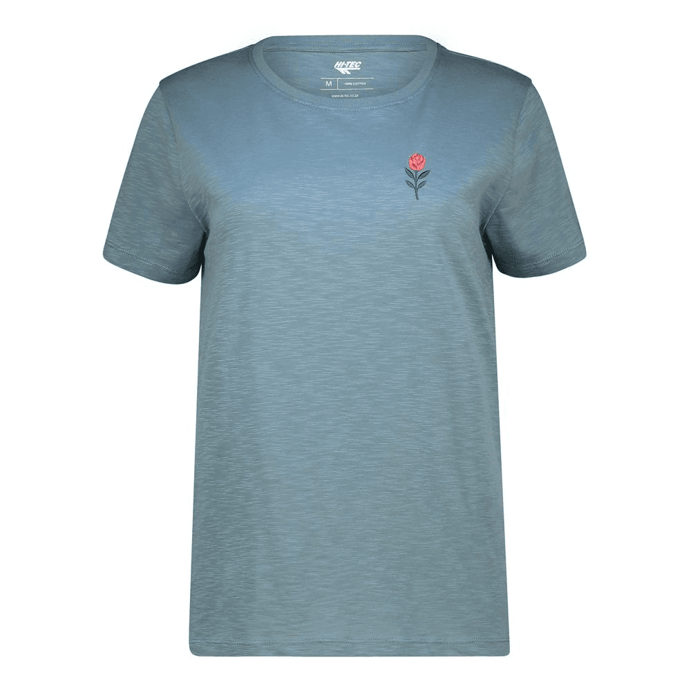 Ladies Textured Tee - Goblin Blue