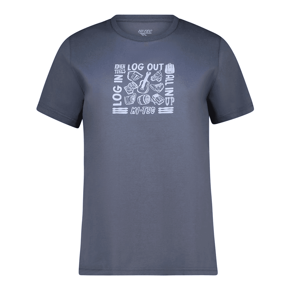 Hi-Tec Ladies Log Out Tee - Odyssey Grey