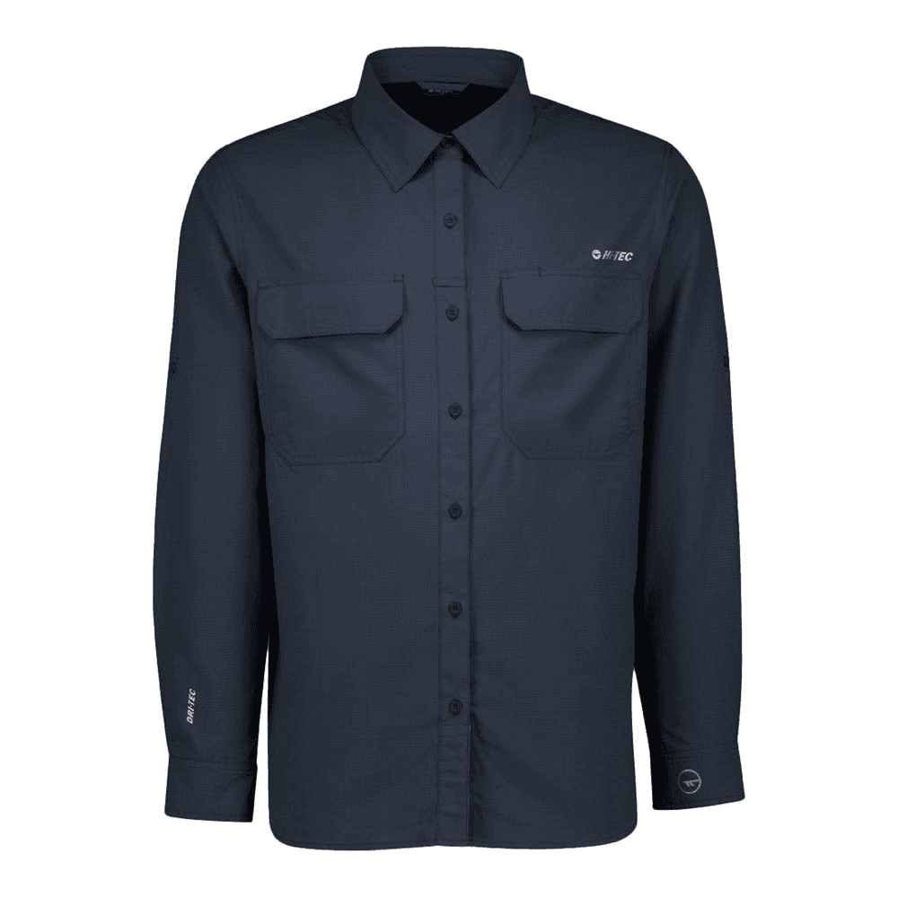 Mens Bush Long Sleeve Shirt - Navy