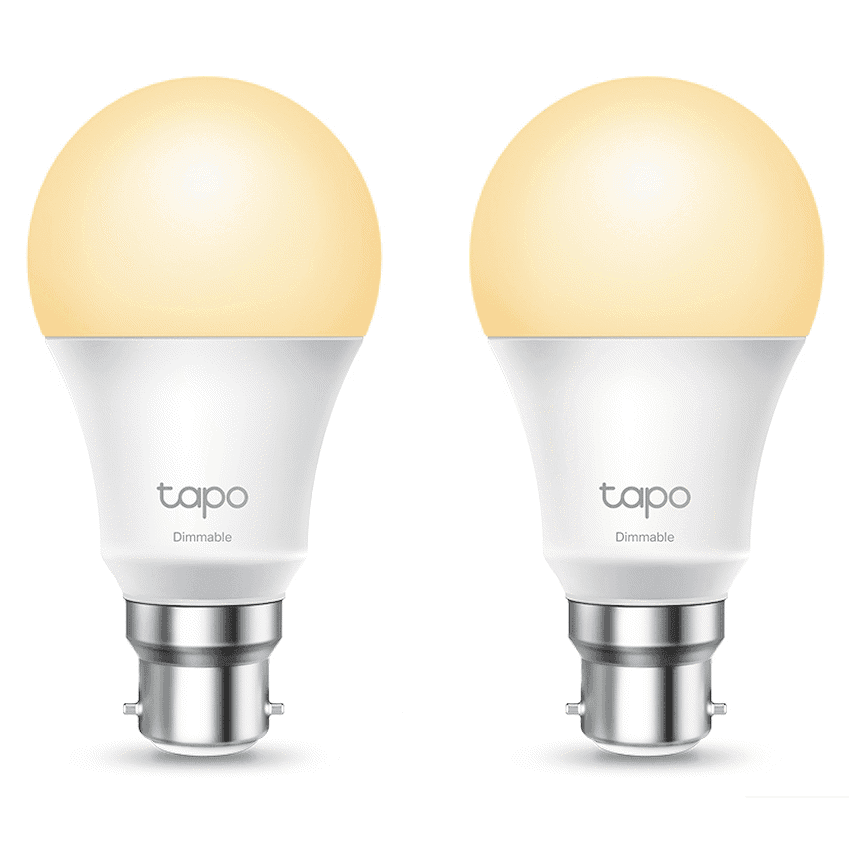 TP-Link Tapo L510B 8.7W Smart Wi-Fi Warm White Light Bulb, Dimmable, A60, B15