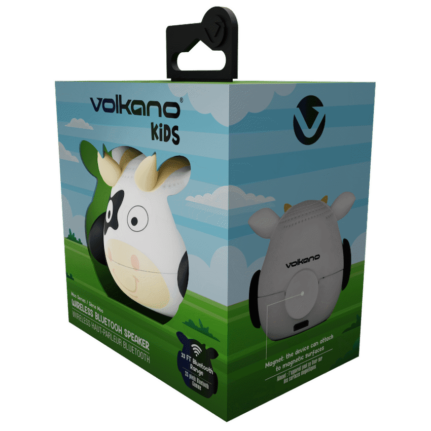 Volkano Moo Series Bluetooth Speaker - Black/White