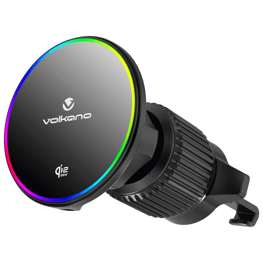 Volkano Volt Series Qi2.2 Magnetic Car Vent Phone Holder - Black