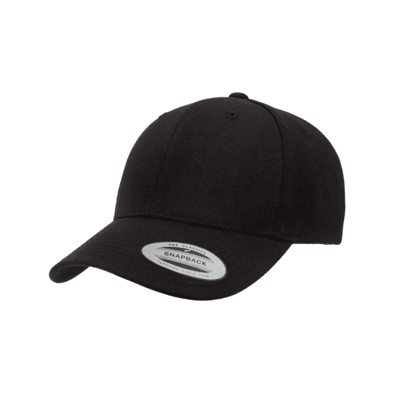 Flexfit Youth Black Retro Snapback