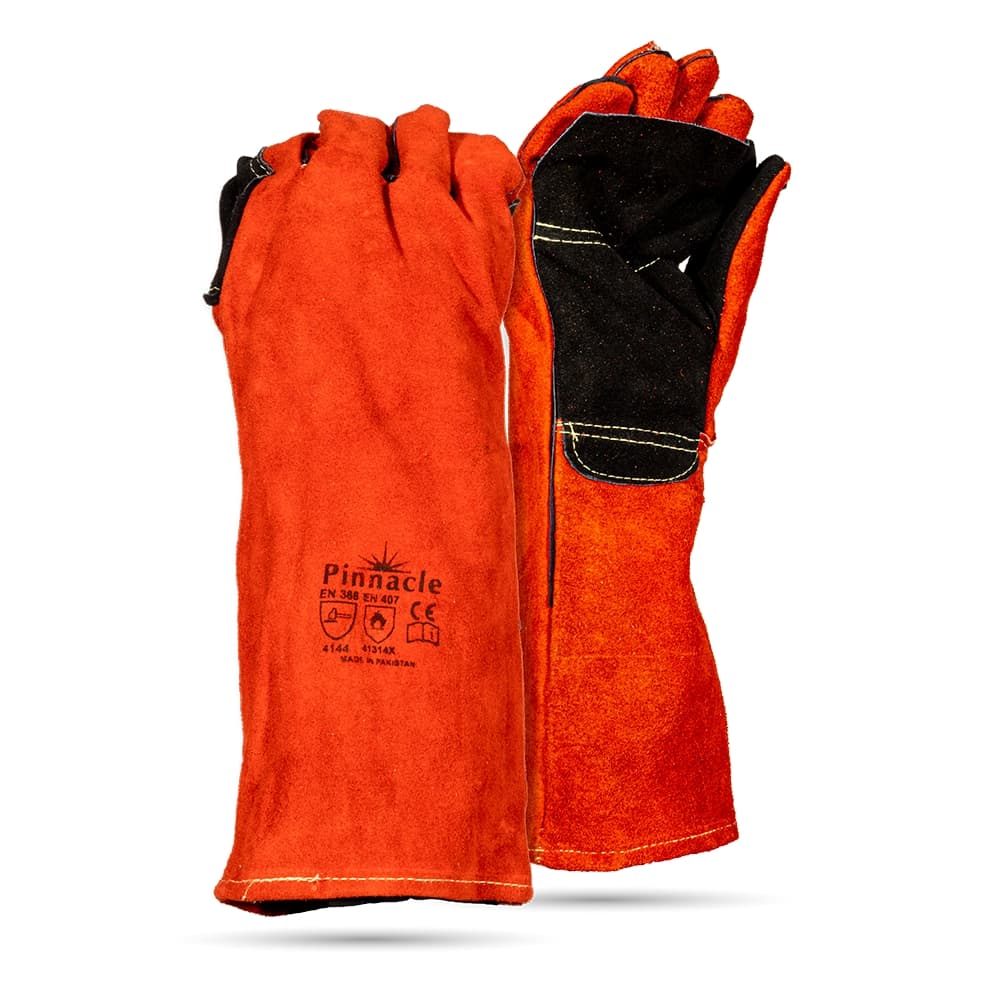 Superweld Red Glove Black Palm 8'' Elbow - Pack Of 12 Pairs