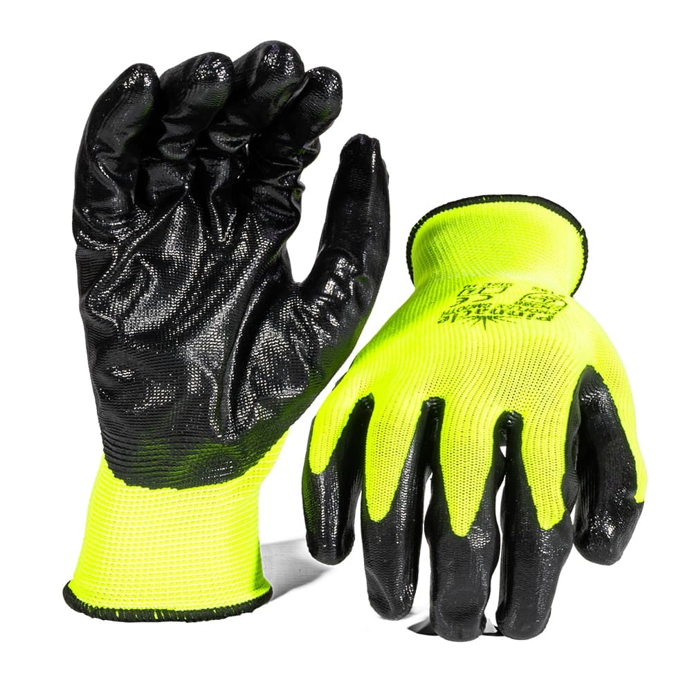 Proflex Smooth Palm Nitrile Glove Lime - Pack Of 12 Pairs