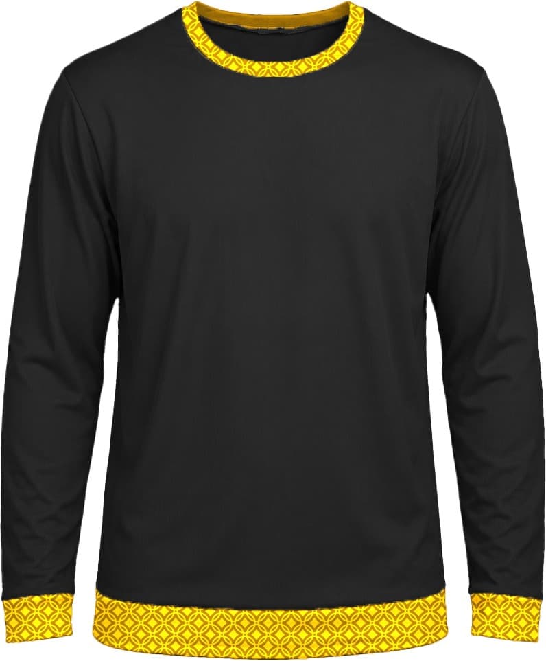 19Ten Kiddies Crew Neck T-shirt, Fitted Long Sleeve, Birdseye