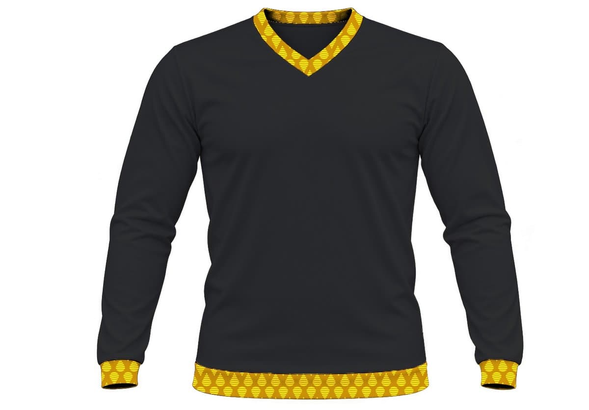 19Ten Kiddies V-Neck T-shirt, Fitted Long Sleeve