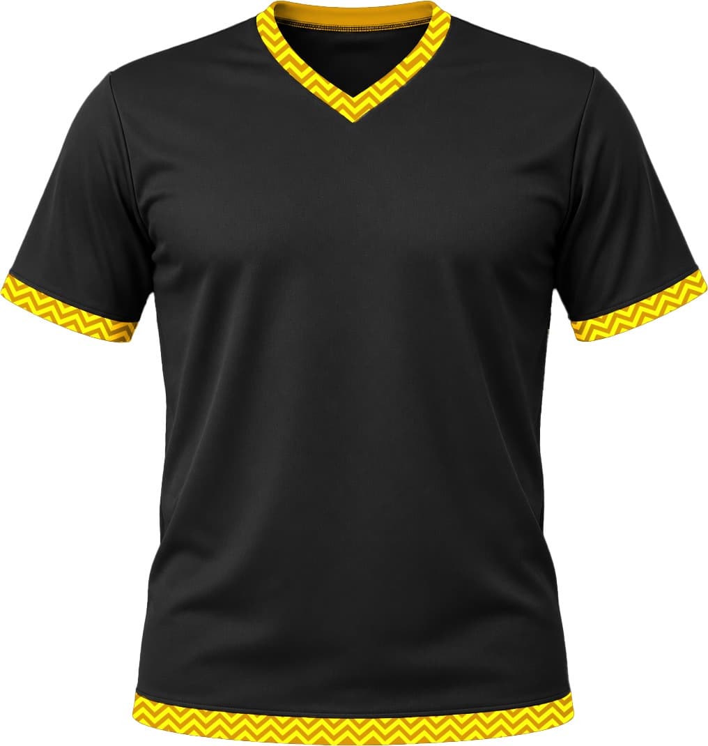 19Ten Kiddies V-Neck T-shirt, Fitted Short Sleeve, Reverse Birdseye