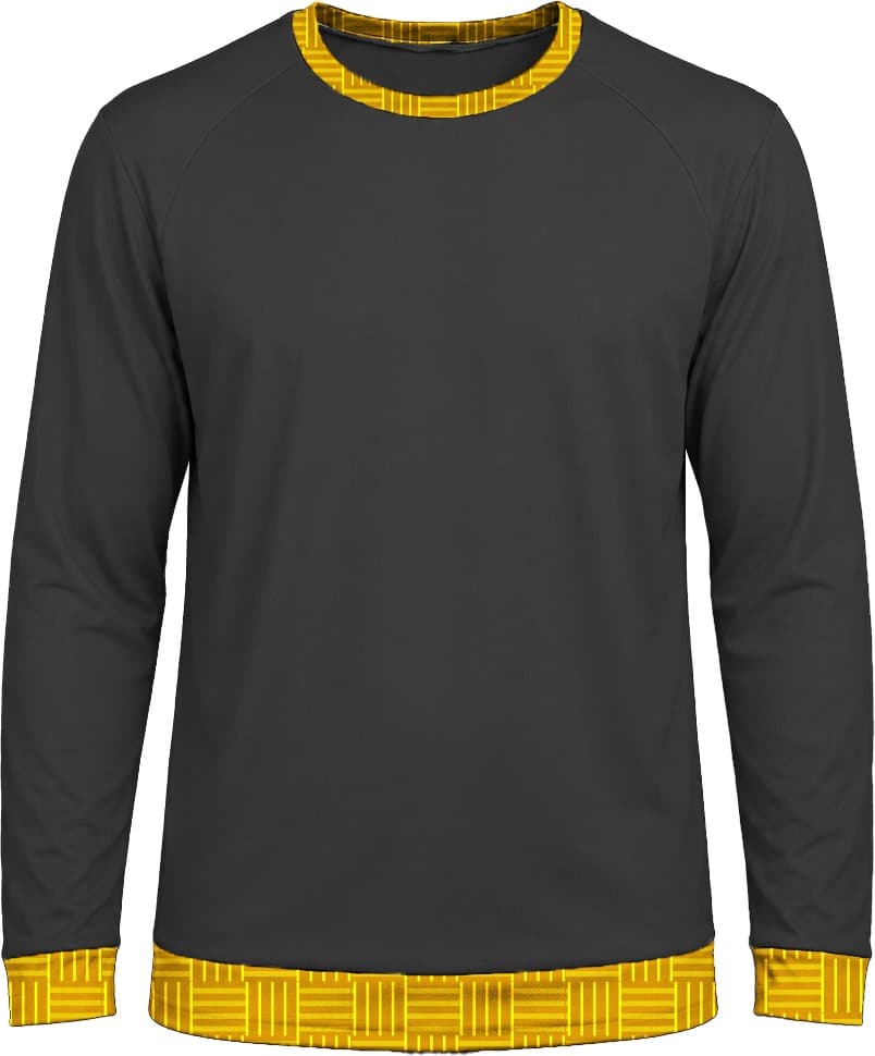 19Ten Ladies Crew Neck T-shirt, Raglan Long Sleeve, Reverse Birdseye