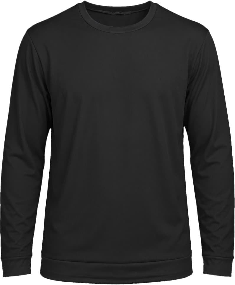 +27 Ladies Crew Neck T-shirt, Fitted Long Sleeve, Reverse Birdseye