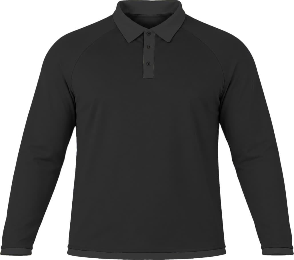 +27 Unisex Golf Shirt, Raglan Long Sleeve, Reverse Birdseye