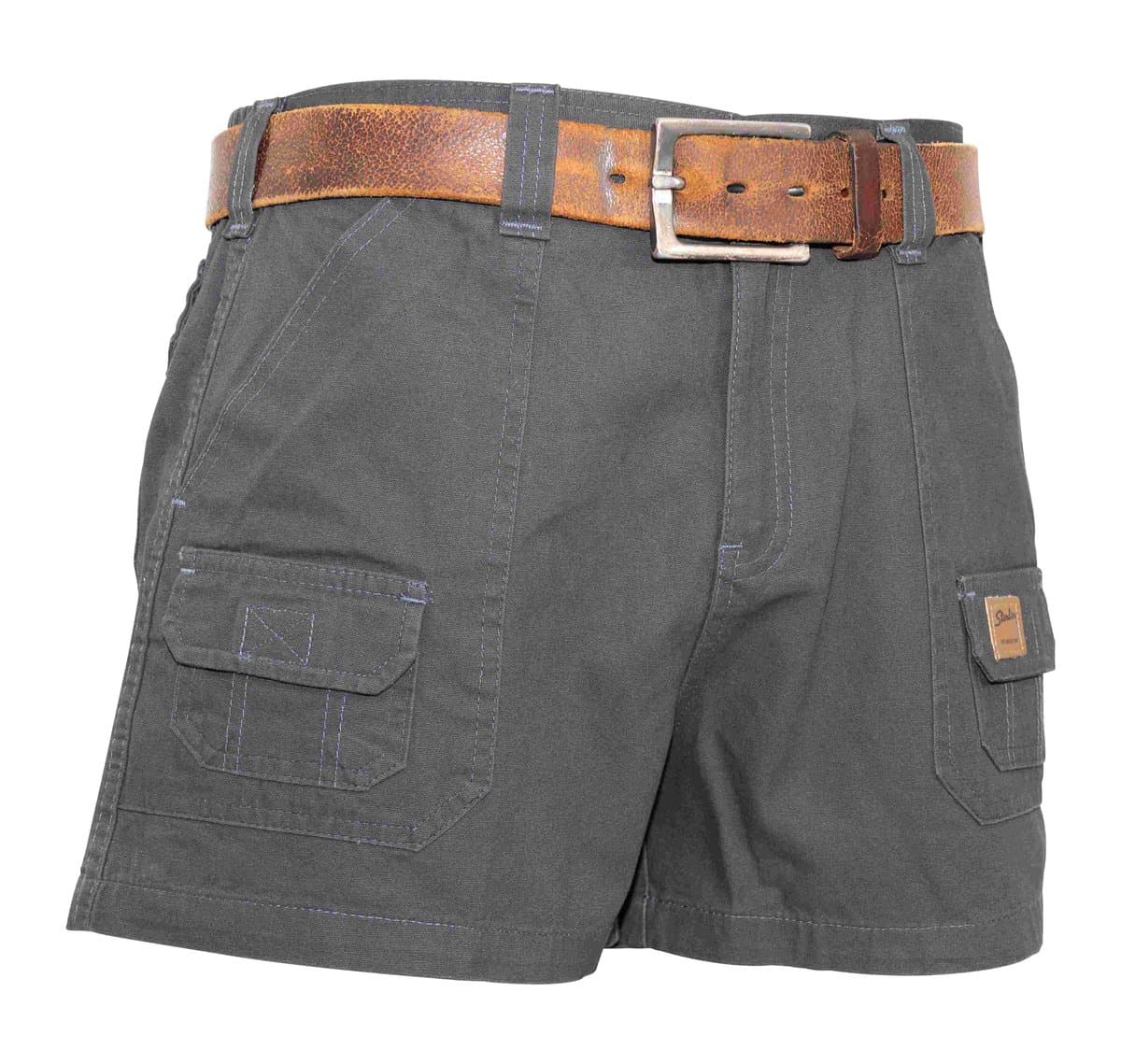 Men's Half Elasticated Canvas Shorties
