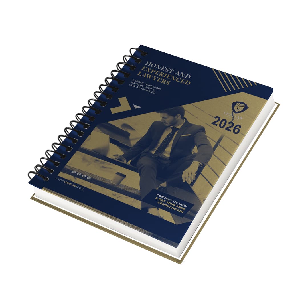 A5 Echo Full-Colour Wiro-Bound Laminated Diary (Unpadded Cover)