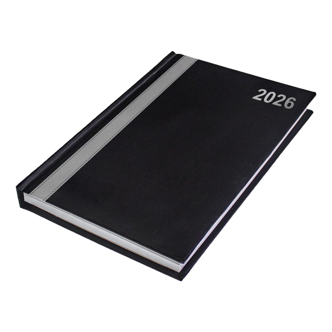 A5 Linea Stripe Two-Tone Diary (Padded Cover)