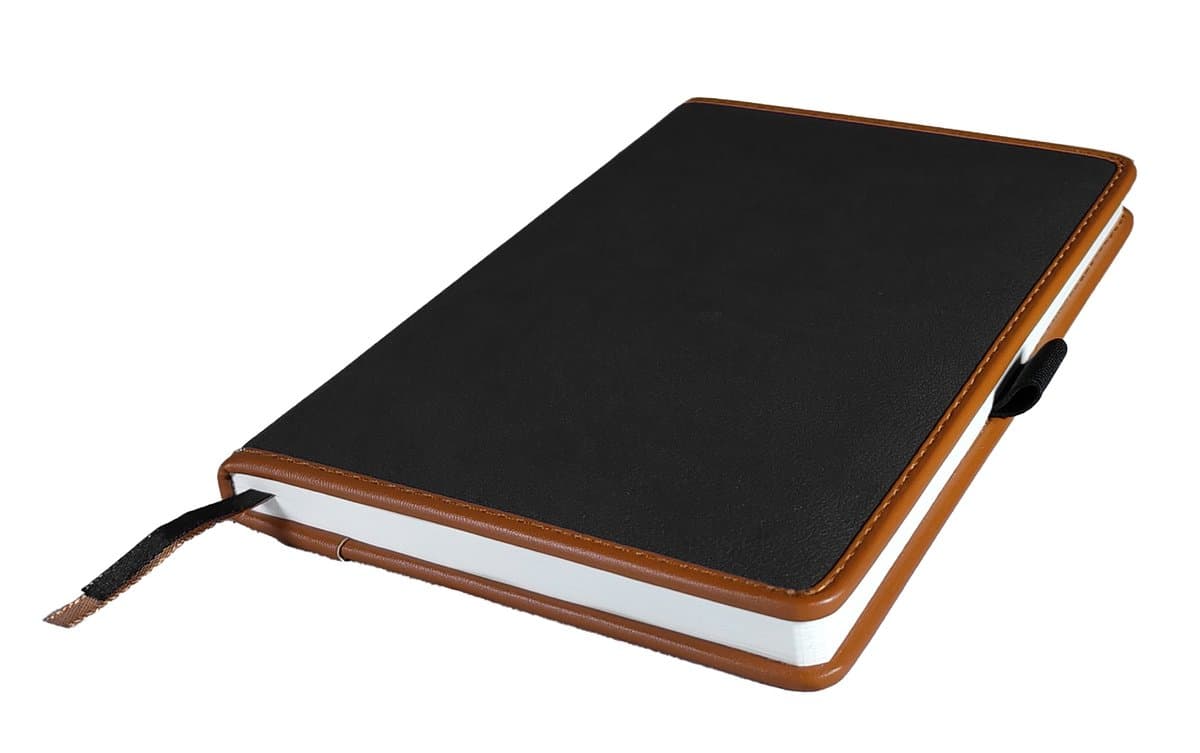 A5 Vela Brown Edge Notebook