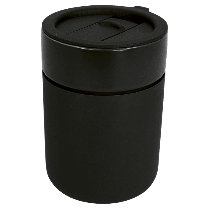 330ml Ceramic Silicone Cover Mug With Sip Slider