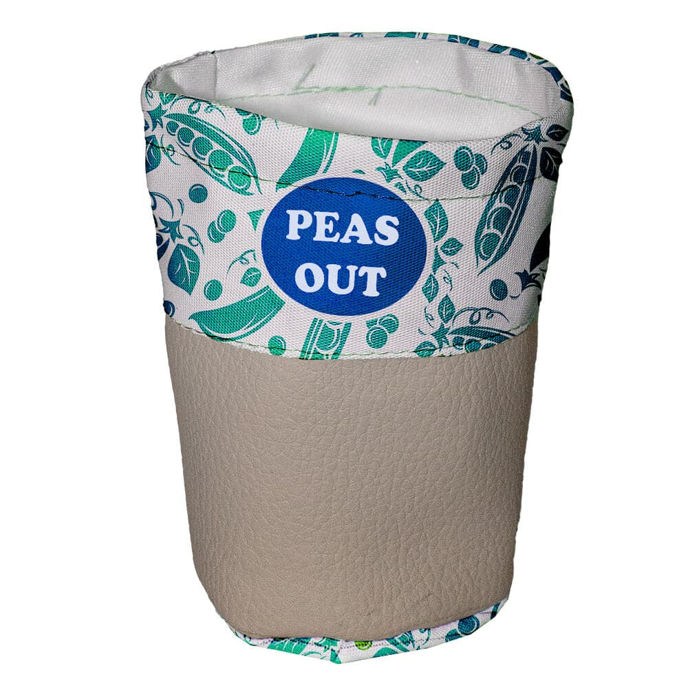Jalapeno Tiny Faux Leather/ Fabric Mix Pot Plant Holder