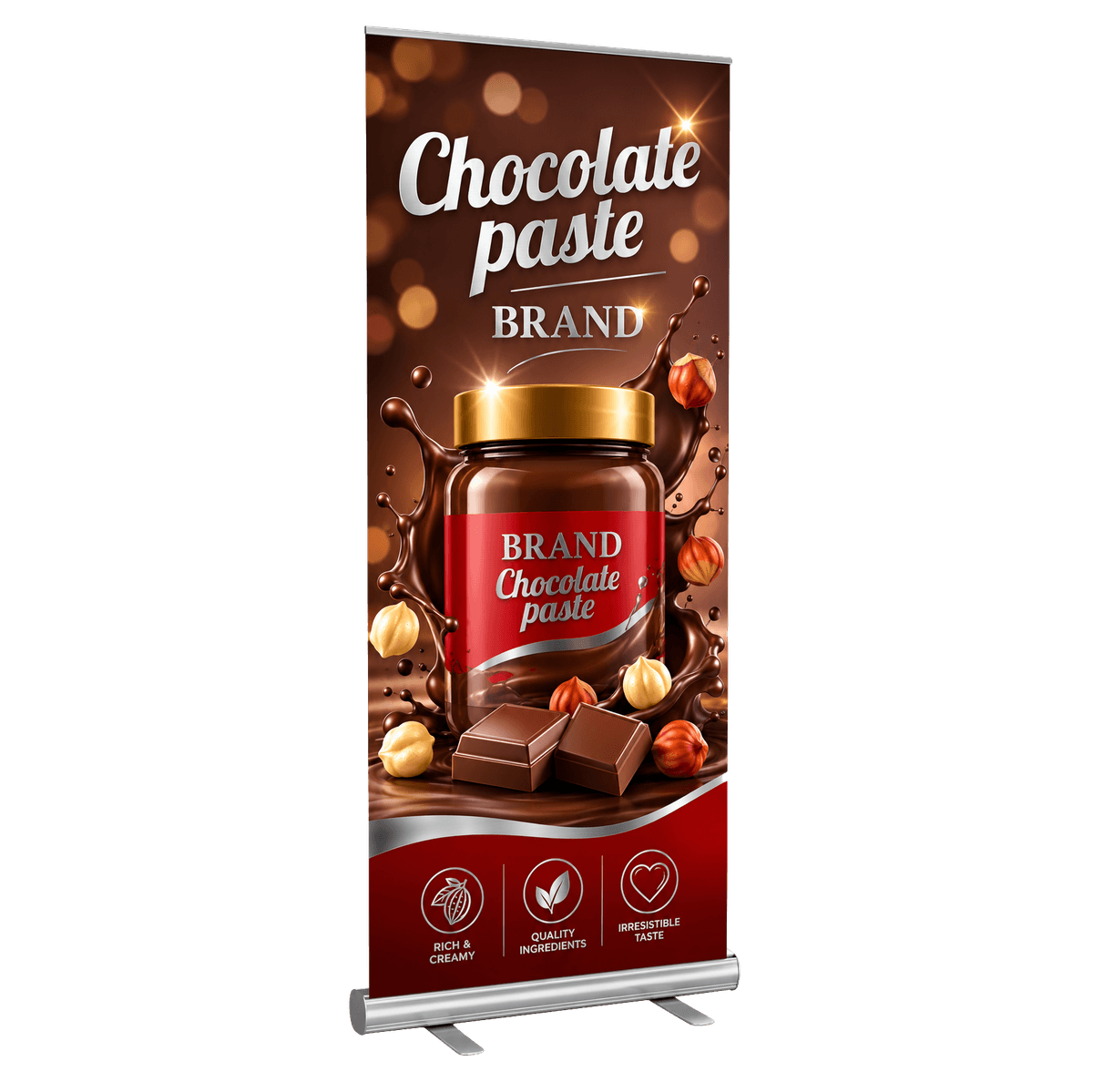 B.YOND LITHO Econo Pull Up Banner (Single Sided Silver) 850 x 2000mm