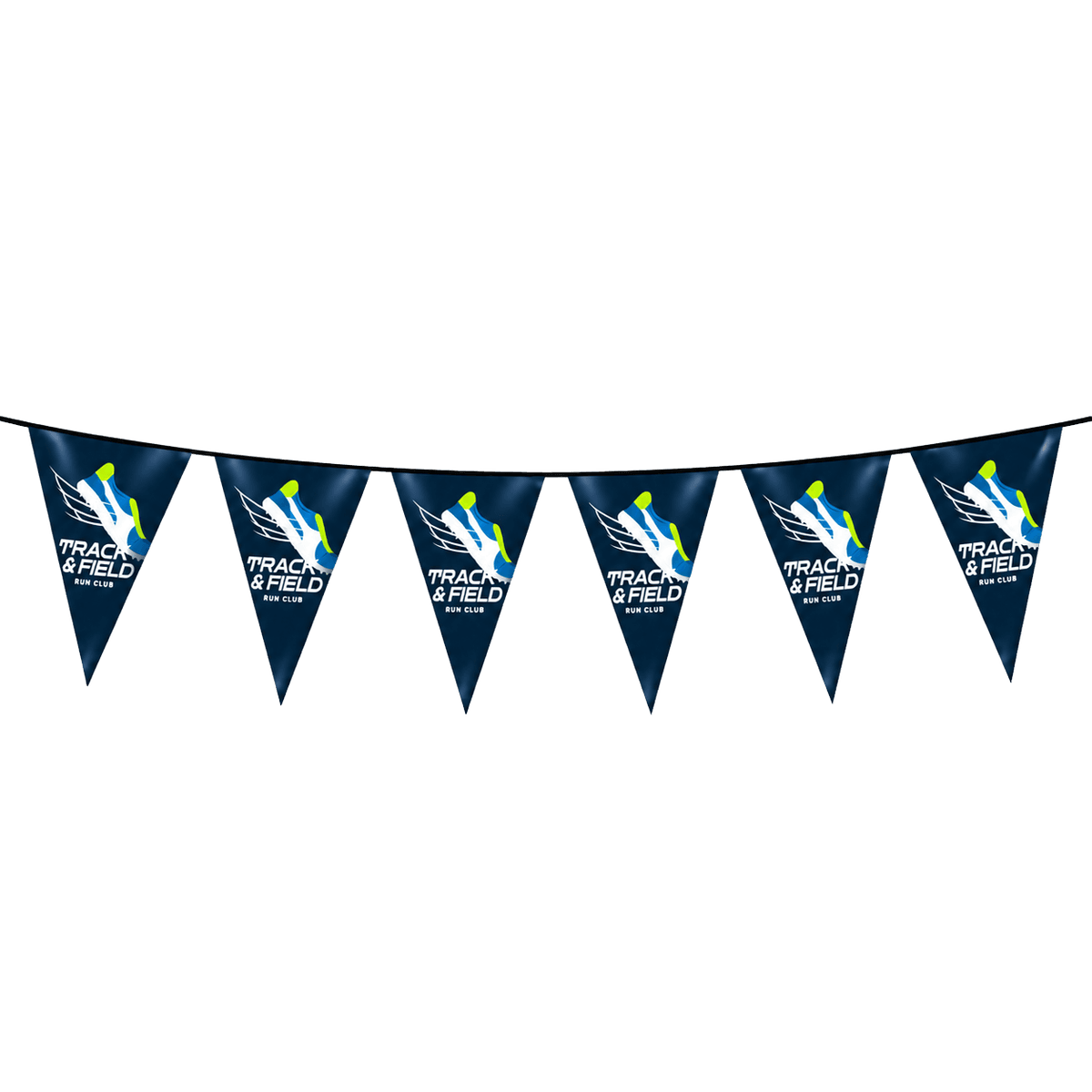 B.YOND LITHO Pennants Triangular (Double Sided White & White) 200 x 300mm