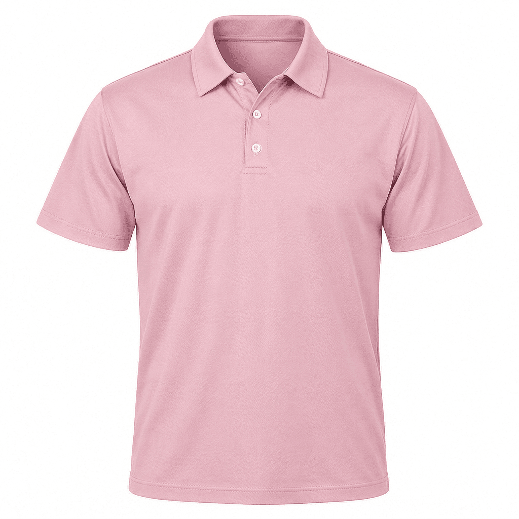 Men's Stanford Golf Shirt, Fitted Short Sleeve, 180g Cotton, Self-Fabric Collar