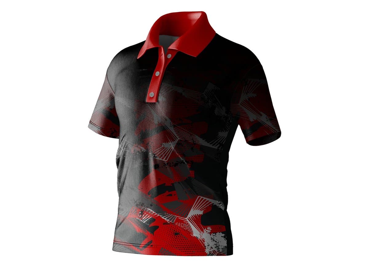 Dye Sub Kid's Golf Shirt, Fitted Short Sleeve, Drop Needle