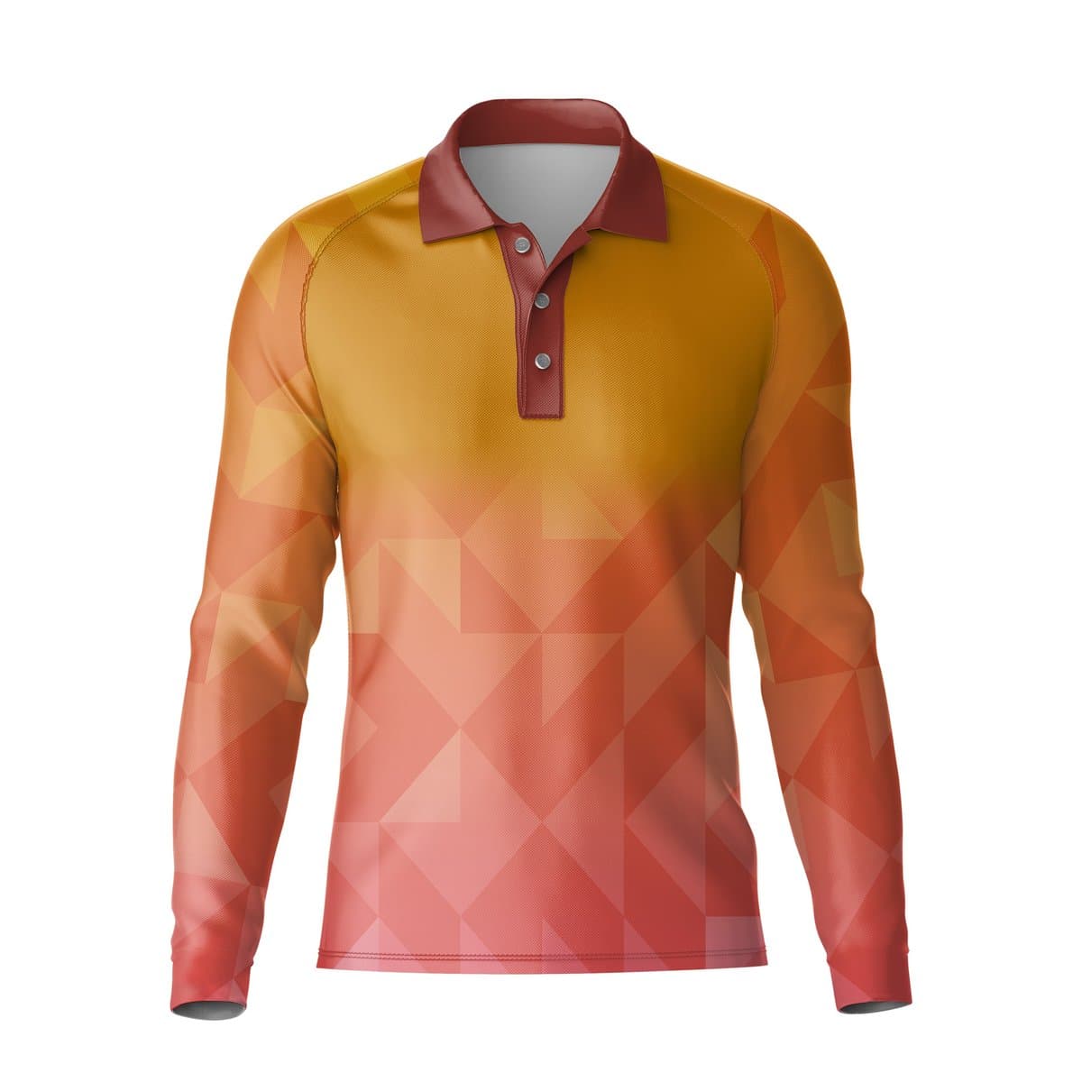 Dye Sub Kid's Golf Shirt, Raglan Long Sleeve, Reverse Birdseye