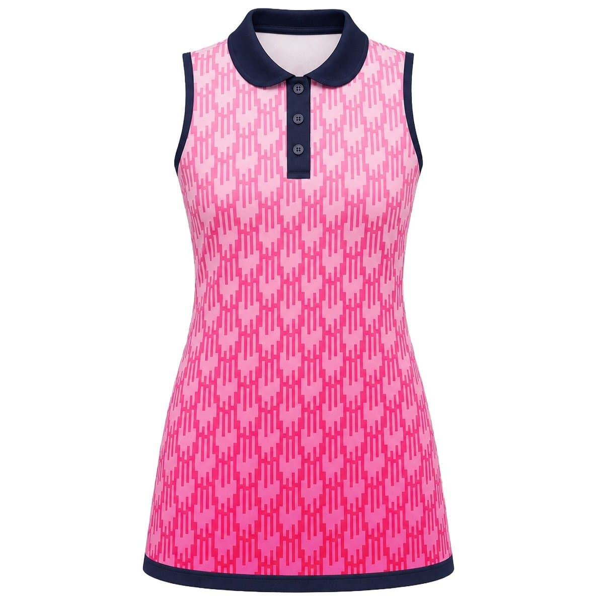 Dye Sub Ladies Ringer Sleeveless Golfer Dress, Sport Tec