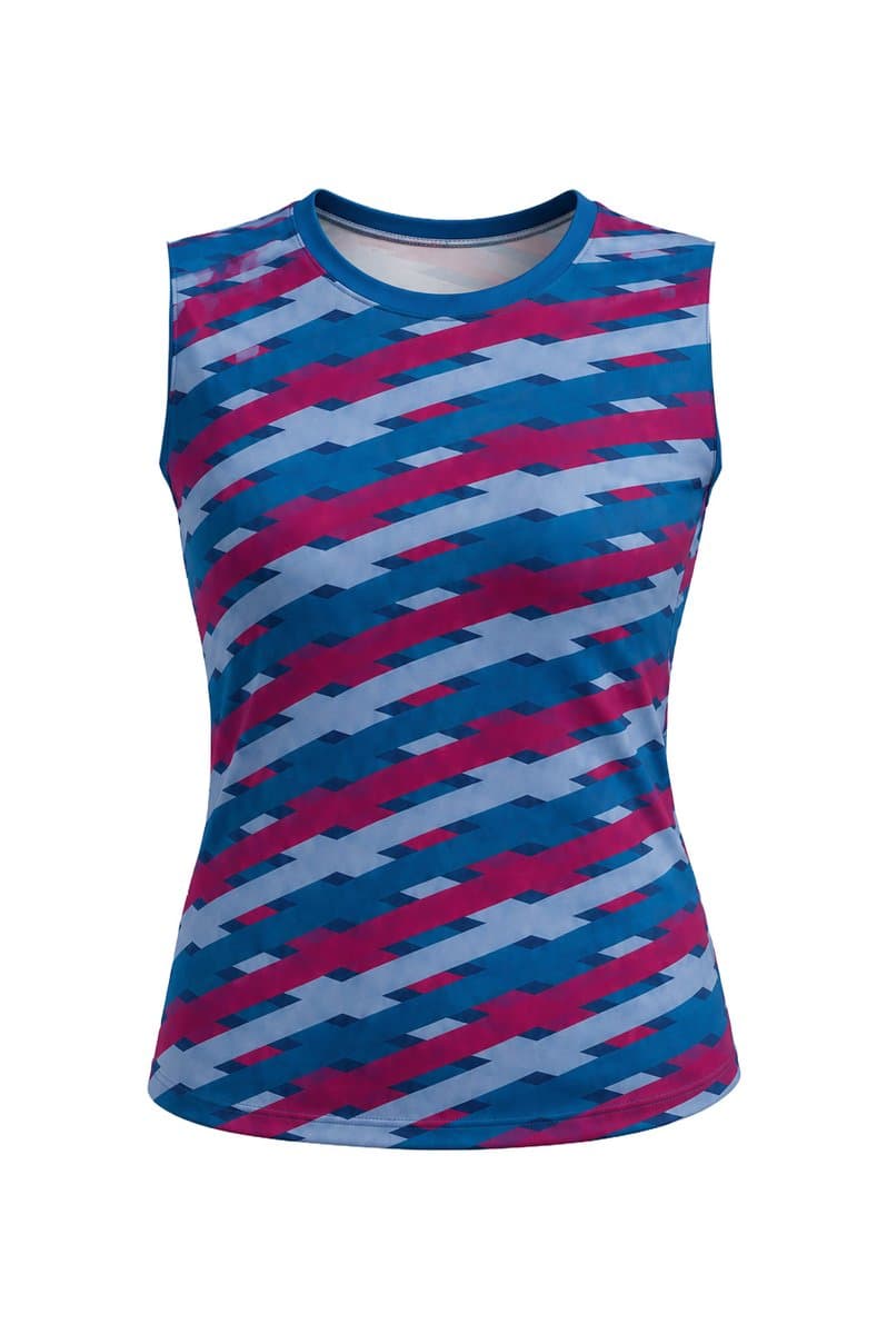 Dye Sub Ladies Tank Top, Drop Needle
