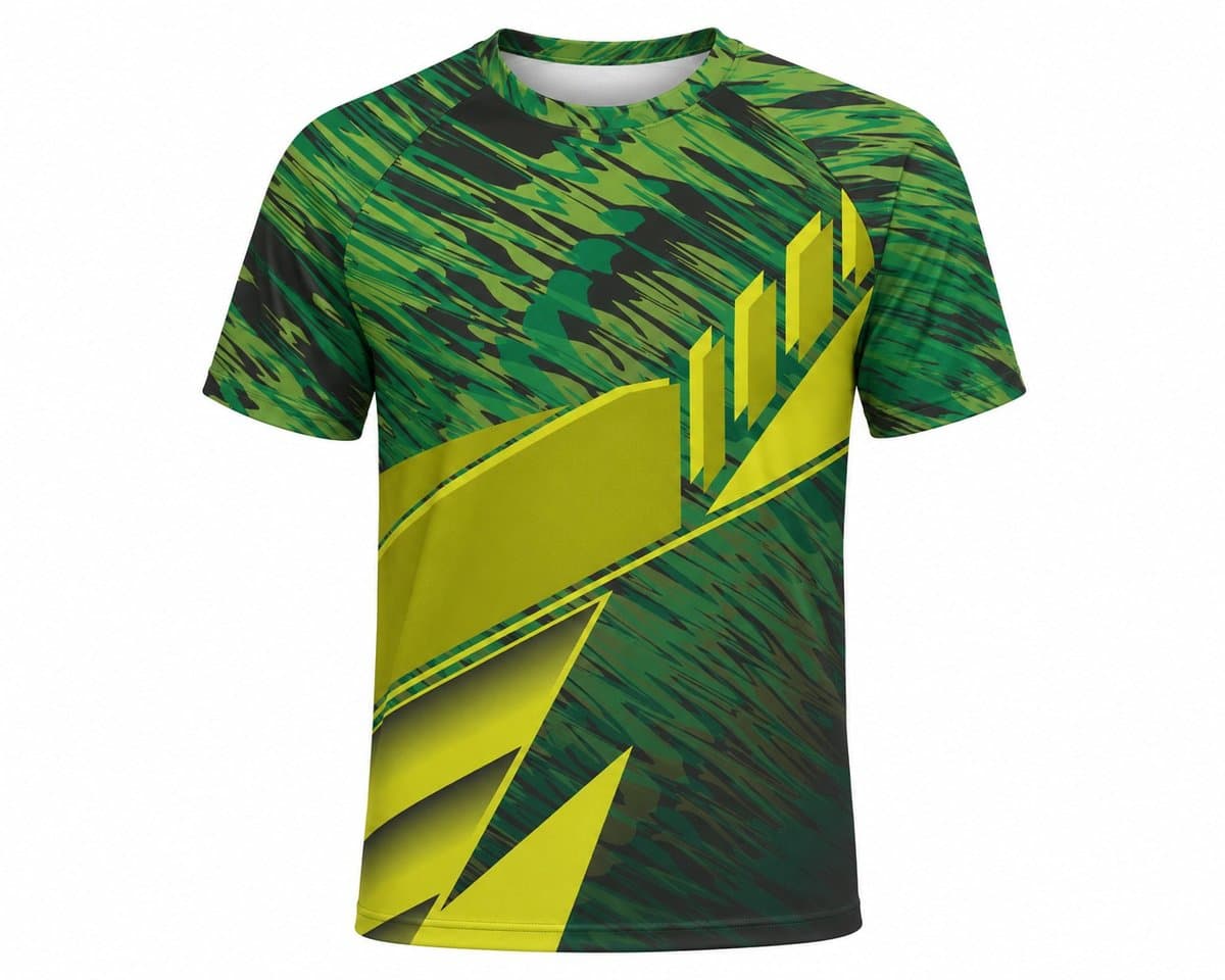 Dye Sub Men's Crew Neck T-shirt, Raglan Short Sleeve, Birdseye