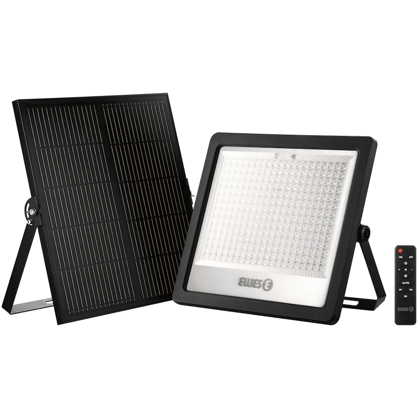 Ellies Nebula Series 300W Solar Flood Light with 3CCT -BK