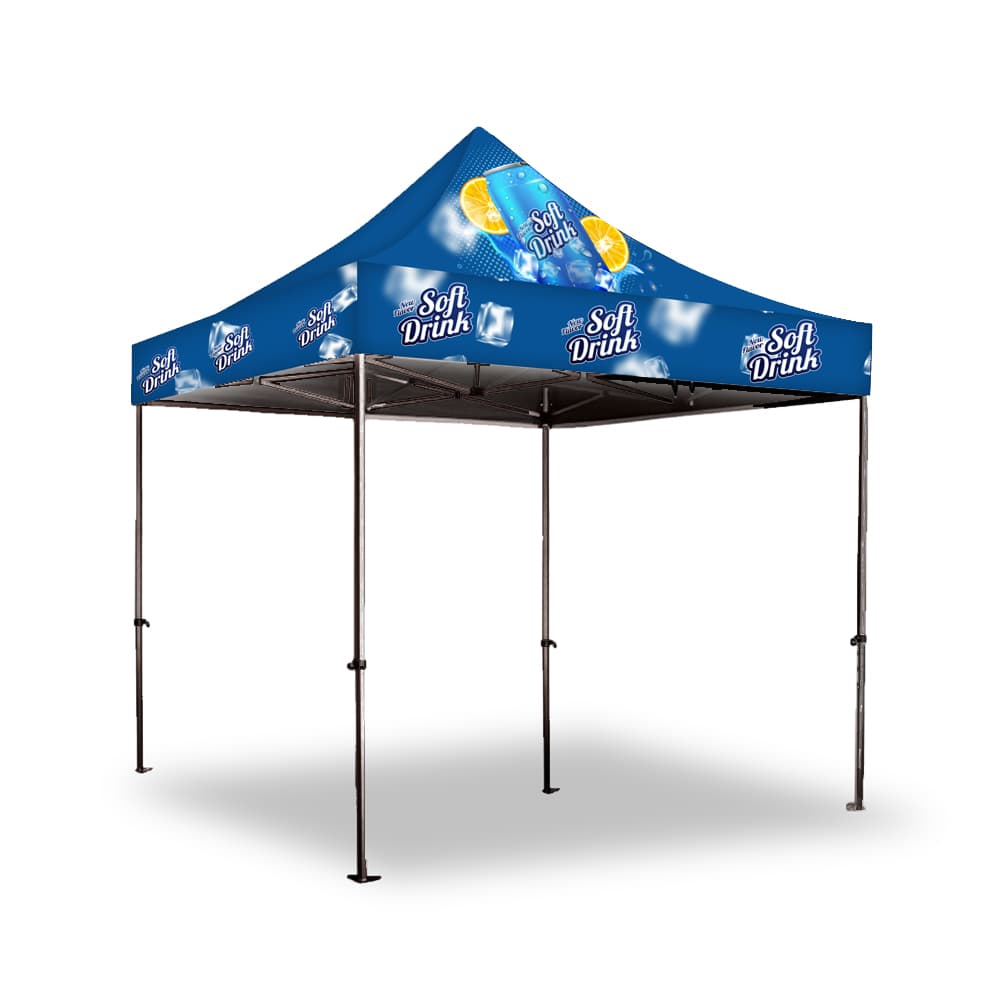Gazebo 2 x 2m, UV Print, Deluxe Steel, Complete
