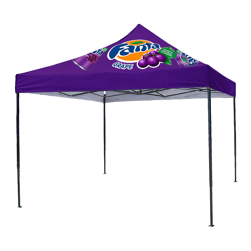 Gazebo 3 x 3m, Dye Sub, Econo with Hammered Steel Finish Frame, Complete